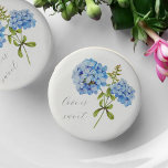 Love is Sweet | Floral Hydrangea Wedding Event  Chocolate Covered Oreo<br><div class="desc">Chic and elegant blue hydrangea chocolate covered Oreo featuring a beautiful floral design along with the customizable words 'Love is sweet',  against a white background.</div>