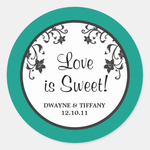 Love is Sweet _ Flowers Classic Round Sticker