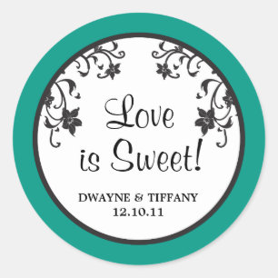 Love is Sweet - Flowers Classic Round Sticker