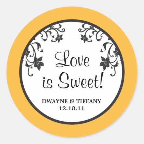 Love is Sweet _ Flowers Classic Round Sticker