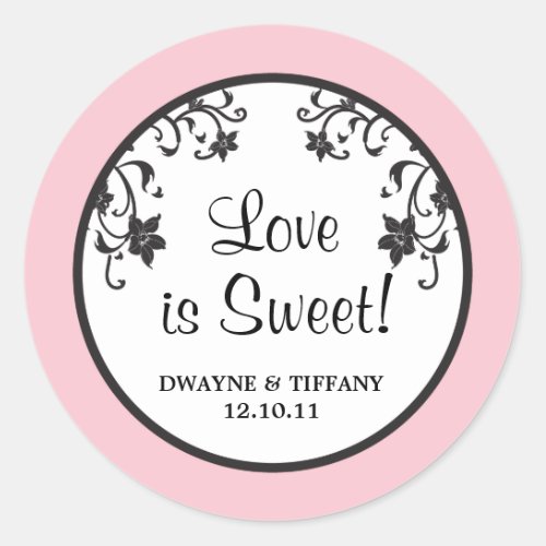 Love is Sweet _ Flowers Classic Round Sticker