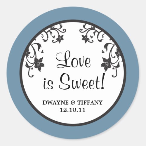 Love is Sweet _ Flowers Classic Round Sticker