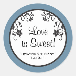 Love is Sweet - Flowers Classic Round Sticker