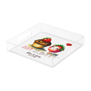 Love is Sweet Fun Acrylic Tray