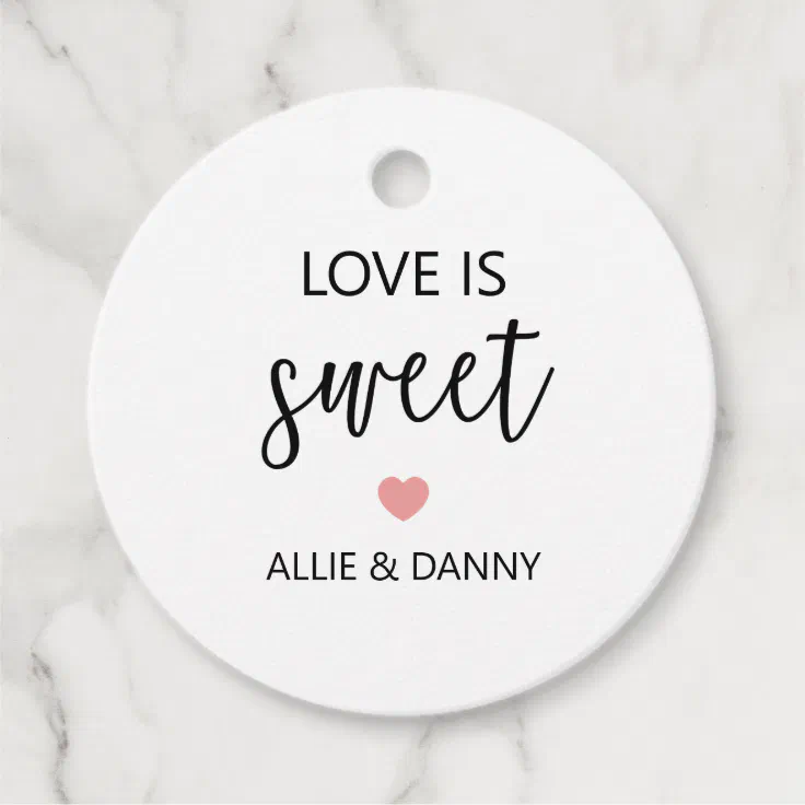 love is sweet gift tags