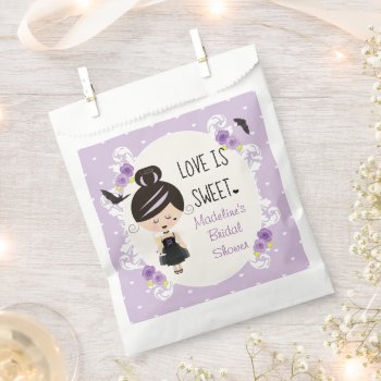 Love Is Sweet Gothic Bridal Shower Favors Favor Bag by OccasionInvitations at Zazzle