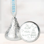 Love Is Sweet Green Hand Drawn Wedding Hershey®'s Kisses®<br><div class="desc">This cheerful and whimsical sticker design features hand-drawn doodles like hearts, intertwined wedding rings, and a festive champagne tower, all in soft sage green for a fresh and modern look. The phrase "Love is Sweet" appears in a fun, playful font at the center, surrounded by the bride and groom's names...</div>