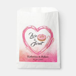 Love Is Sweet Heart Wedding Favor Bag