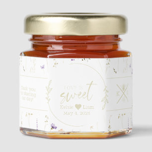 Love is Sweet honey jar favors 