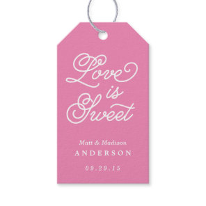Love is Sweet in Pink | Wedding Gift Tags
