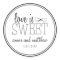 Love Is Sweet Labels (Black / Gray)