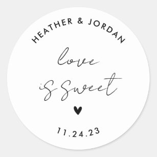 Love is Sweet Wedding Stickers — Jessica Weible Studios