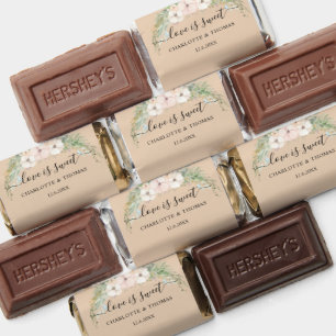 Love is Sweet! Modern, elegant eucalyptus flower   Hershey's Miniatures