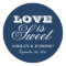 Love is Sweet Navy Blue Wedding Monogram