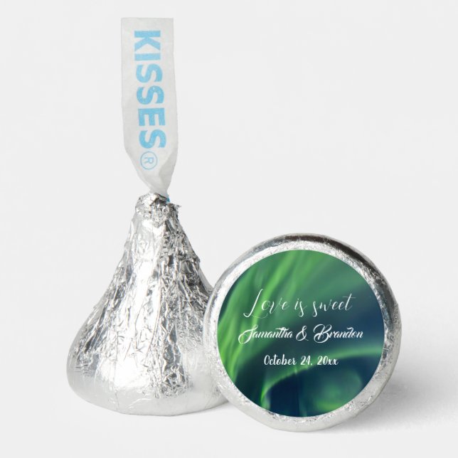 Love is Sweet Northern Lights Aurora Borealis  Her Hershey®'s Kisses® (Front)