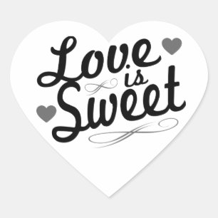 Love Is Sweet Old Fashioined Labels (Black / Gray)