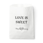 Love Is Sweet Personalized Wedding Favor Bag
