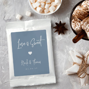 Love Is Sweet Personalized Wedding Favor Hot Chocolate Drink Mix