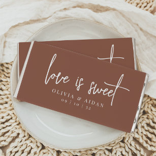Love Is Sweet Personalized Wedding Hershey Bar Favors