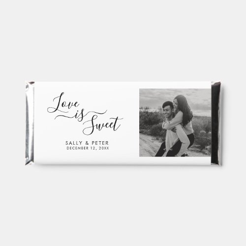 Love is Sweet Photo Message Hershey Bar Favors