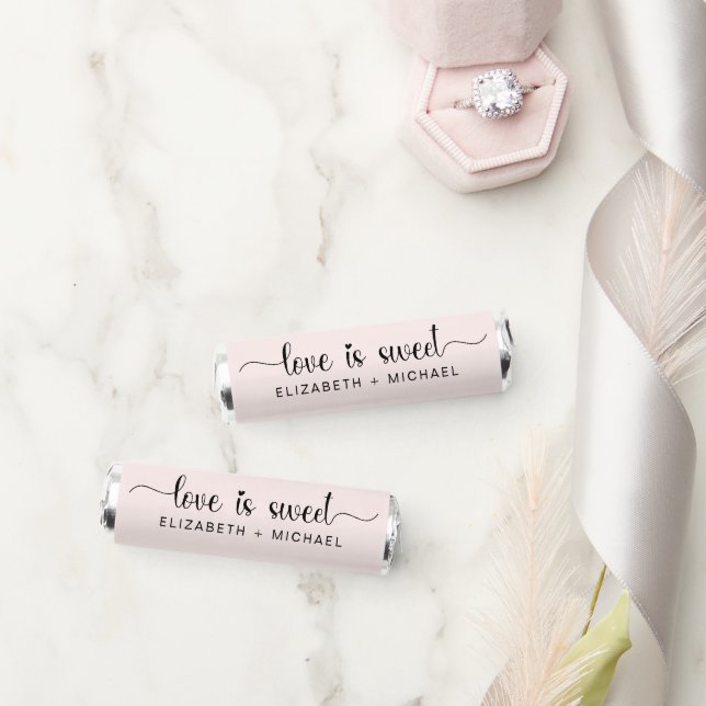 Love is Sweet Pink Wedding Breath Savers® Mints (Wedding)
