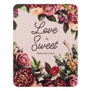 Love is Sweet, Please Take a Treat Door Sign