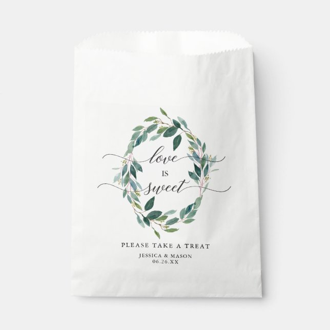 Love is Sweet Please Take A Treat Favor Bag (Front)