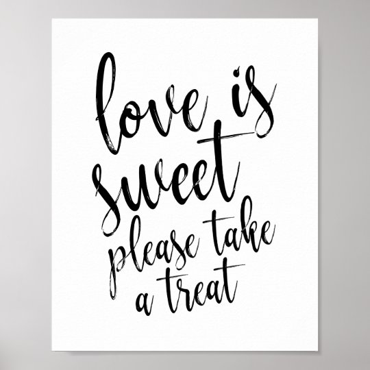 Love Is Sweet Please Take A Treat Rustic 8x10 Sign 0646