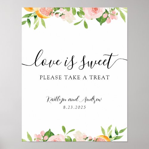 Love is Sweet Please Take a Treat Sign