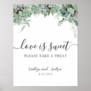 Love is Sweet Please Take a Treat Sign