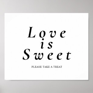 Love is Sweet Please Take a Treat Sign