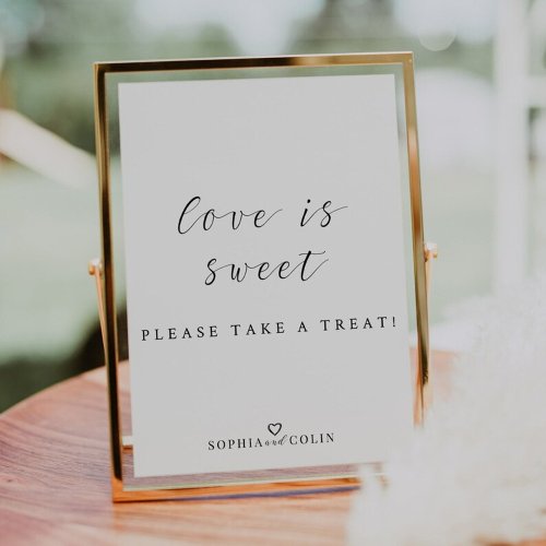 Love Is Sweet Please Take A Treat Sign