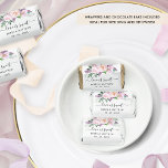 Love is Sweet, Purple Pastel Floral Wedding Hershey's Miniatures<br><div class="desc">Surprise your guests with these beautiful chocolate favors. Chocolates and wrappers included. Elegant wrapper design with delicate watercolor floral details in a beautiful blend of purple, peach dusty orange, lilac lavender, and blush hues. Ability to personalize all text sections to suit your needs. If needed, you can select "customize further"...</div>