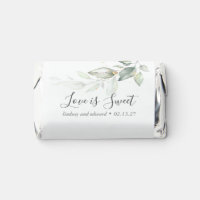 Love is Sweet Romantic Sage Greenery Wedding