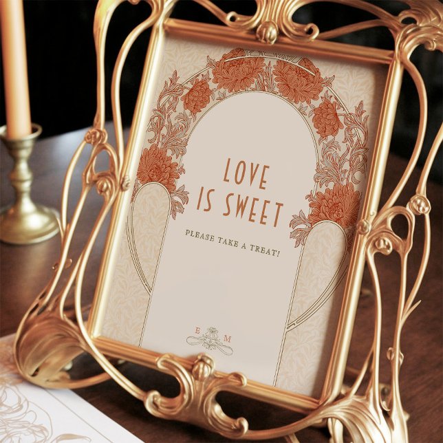 Love is Sweet Sign William Morris Vintage Pattern (Creator Uploaded)