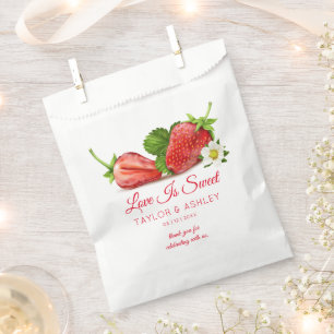 Love is Sweet Strawberry Fruit Favor Bag