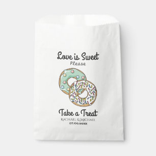 Love is Sweet Take a Donut Custom Wedding Favor Bag