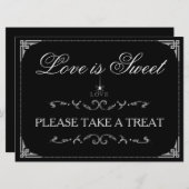 Love is Sweet Treats - Halloween Spider LOVE Sign (Front/Back)