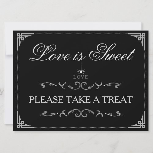 Love is Sweet Treats _ Halloween Spider LOVE Sign