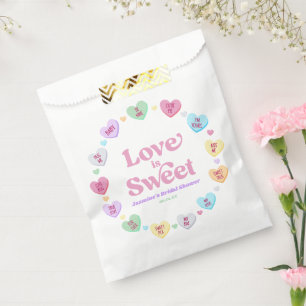 Love Is Sweet Valentine's Day Candy Bridal Shower Favor Bag