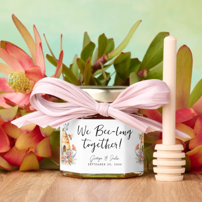Love Is Sweet Wedding bride groom farm Honey Jar Favors (Insitu (Wedding))