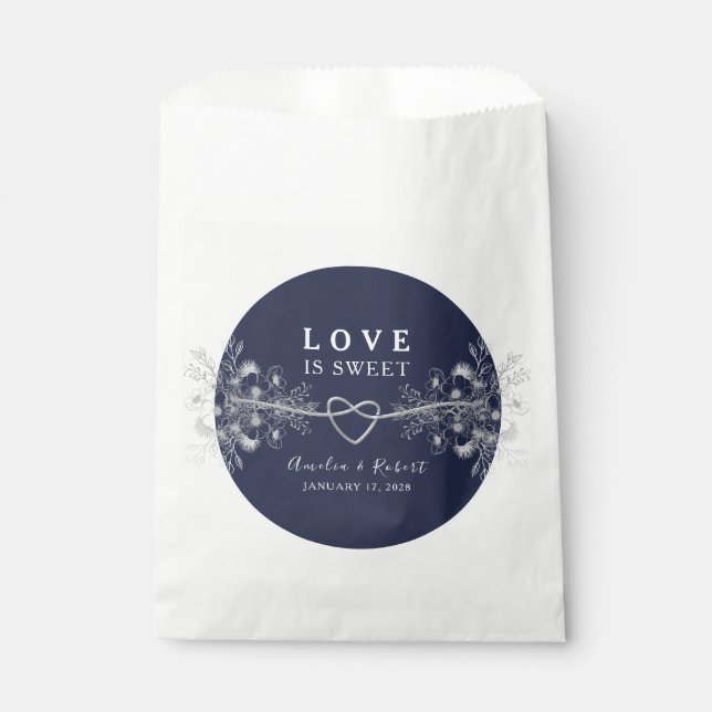 Love is Sweet Wedding Favor Bag (Front)
