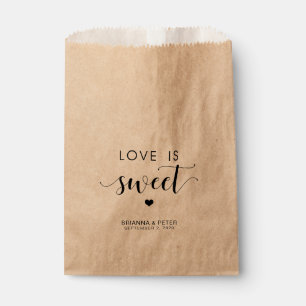 Love Is Sweet Wedding Favor Bags