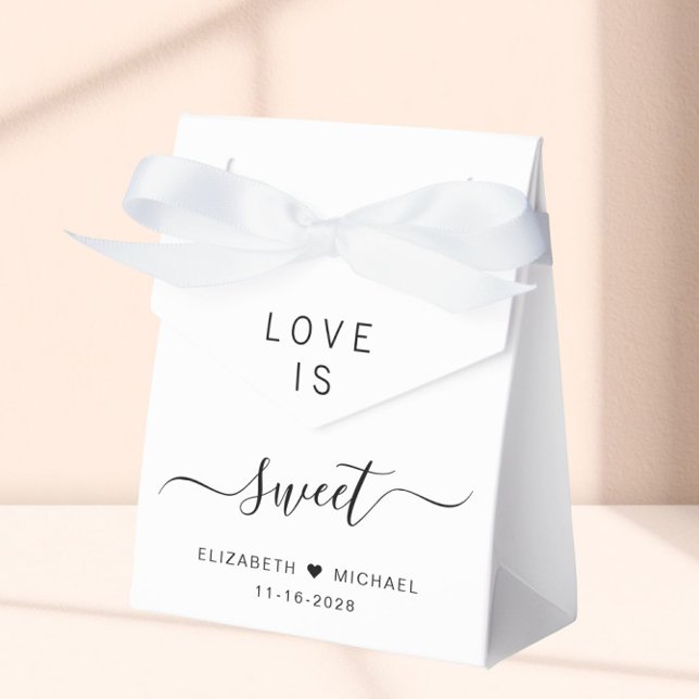Love Is Sweet Wedding Favor Boxes (Creator Uploaded)