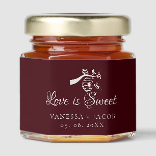 Love is Sweet Wedding Favor Honey Jar Favors