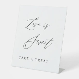 Love Is Sweet Wedding Favor Sign