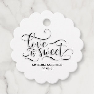 Love is Sweet Wedding Favor Tags