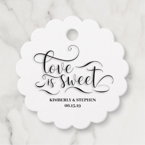 Love is Sweet Wedding Favor Tags