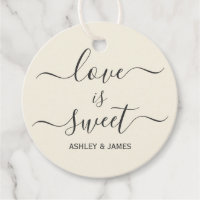 Love is Sweet Wedding Gift Tag, Favor Tag