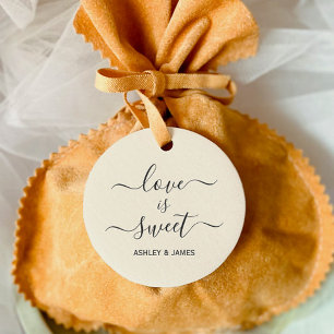 Love is Sweet Wedding Gift Tag, Favor Tag